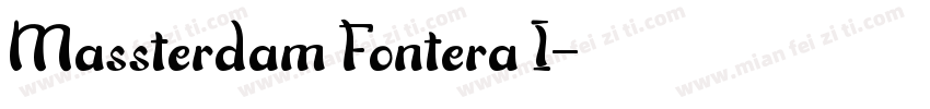 Massterdam Fontera I字体转换